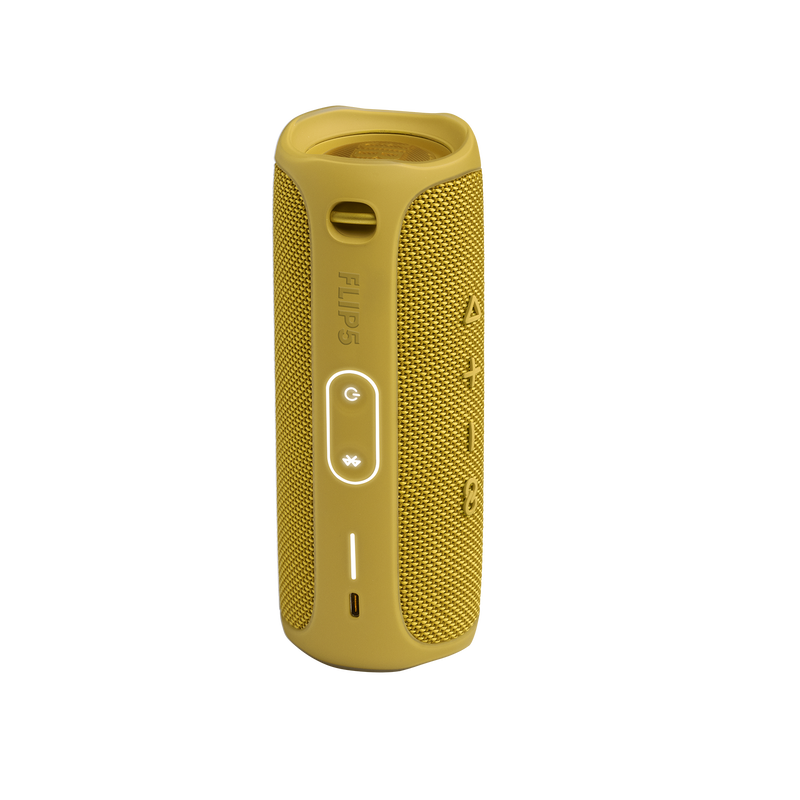 JBL Flip 5 - Mustard Yellow - Portable Waterproof Speaker - Back image number null